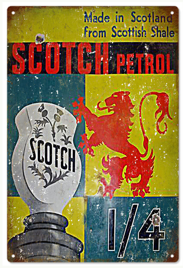 Scotch Petrol Gasoline Motor Oil Reproduction Sign 12x18