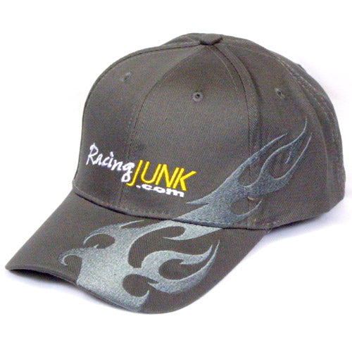 RacingJunk Gray Flame Hat - NEW