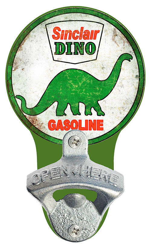 Sinclair Dino Gasoline Bottle Opener - New