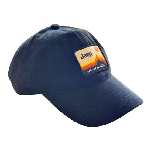Hat - Jeep Have Fun Out There Patch Garment Washed Black
