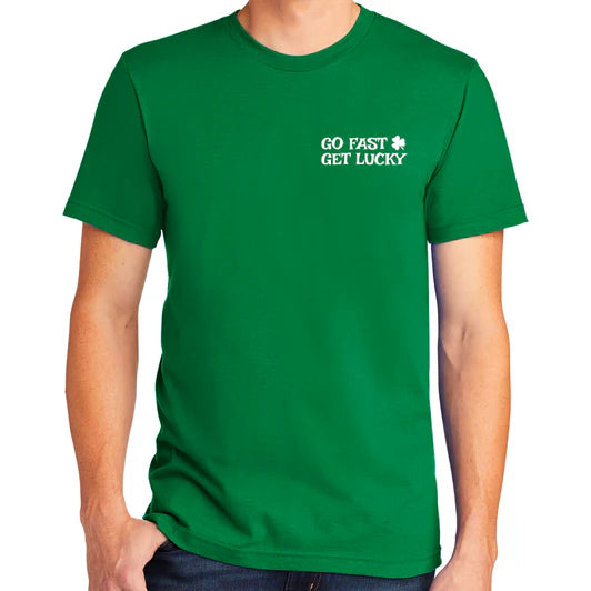 Mens Detroit Go Fast Get Lucky Speed Shop T-shirt - New