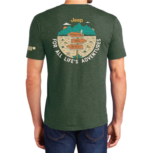 Mens Jeep® For All Life's Adventures T-Shirt - New
