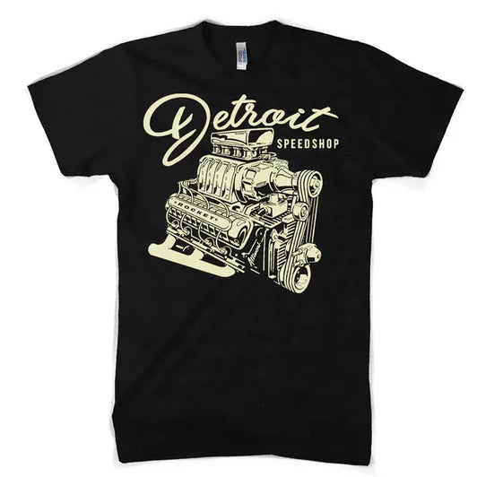 Mens Detroit Speed Shop Rocket T-shirt - New