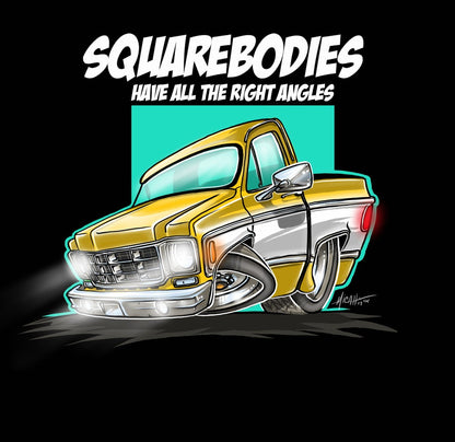 Squarebodies, All The Right Angles- Available in 6 colors!
