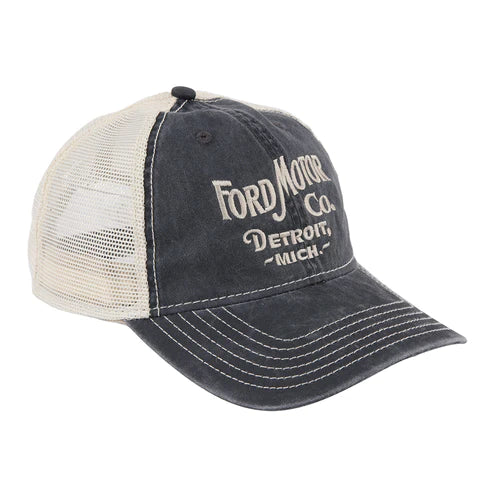 Ford Vintage Font Low Profile Trucker Hat - NEW