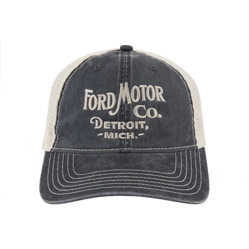 Ford Vintage Font Low Profile Trucker Hat - NEW