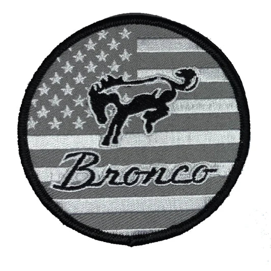 Ford Bronco Flag - Blackout Patch