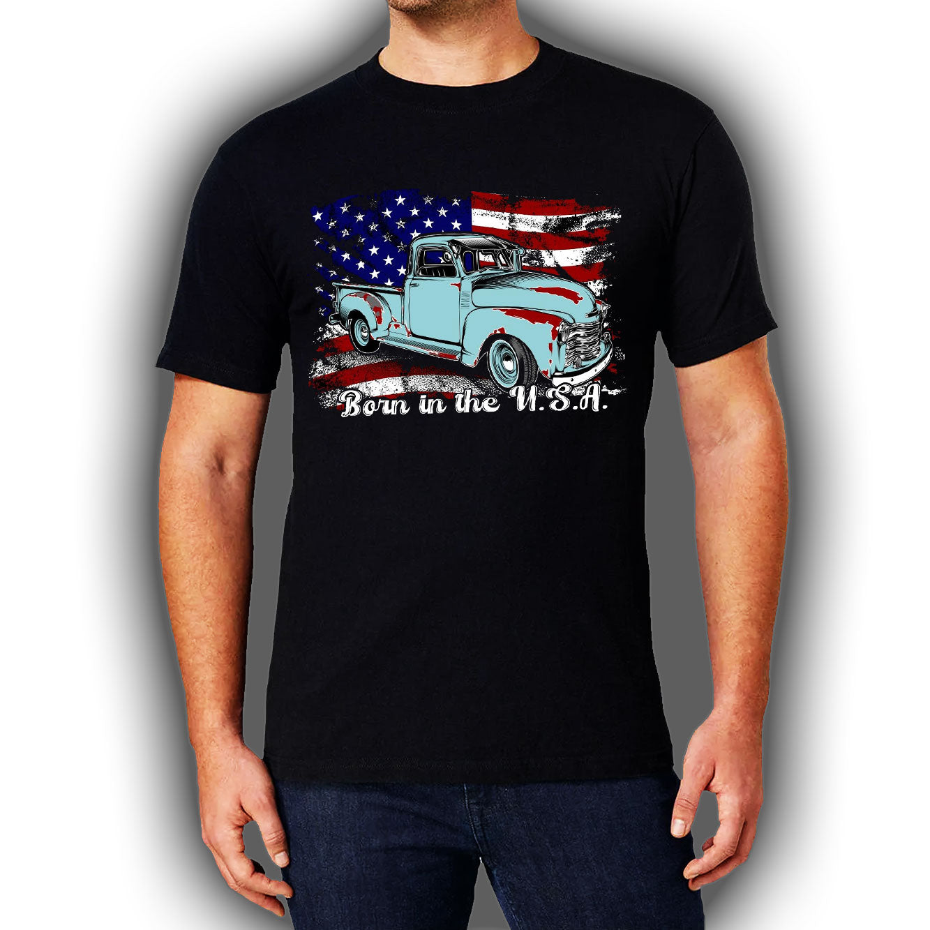 Old Trucks Rule Born in the USA Shirt