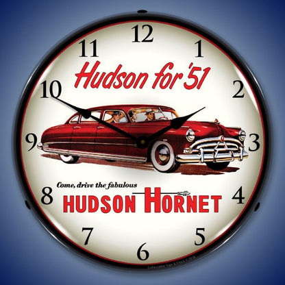 1951 Hudson Hornet Lighted Clock