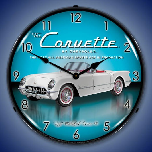 1953 Corvette Lighted Clock