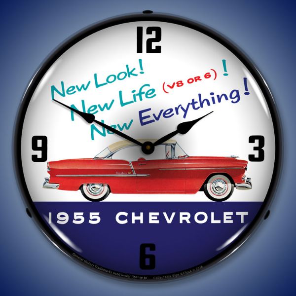 1955 Chevrolet New Look Lighted Clock