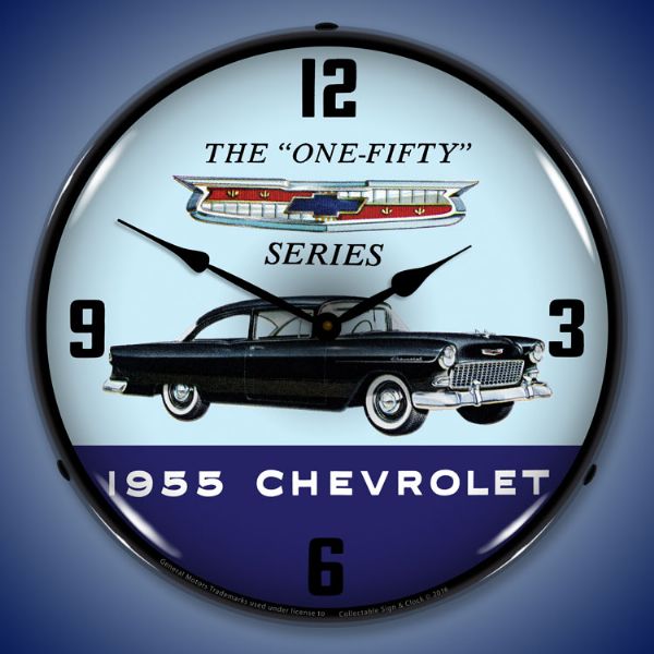 1955 Chevrolet One Fifty Lighted Clock