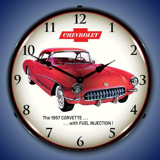 1957 Corvette Fuel Injection Lighted Clock