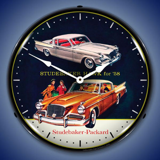 1958 Studebaker Hawk Lighted Clock