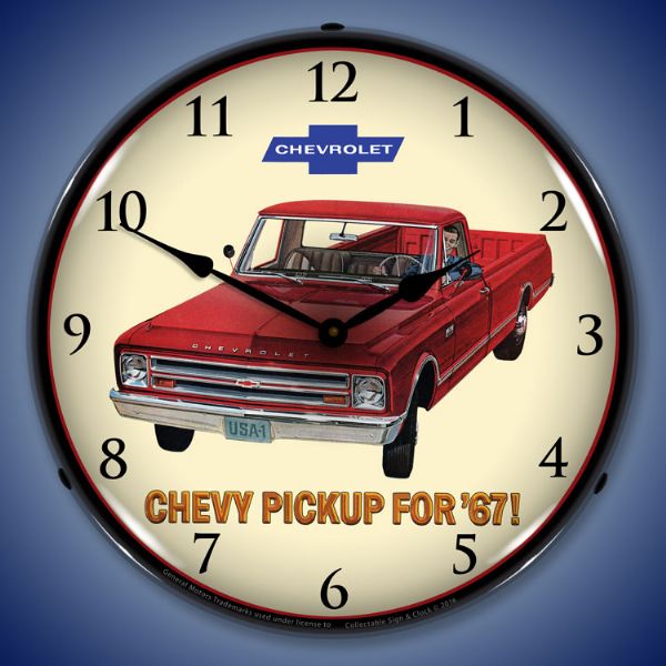 1967 Chevrolet Pickup Lighted Clock