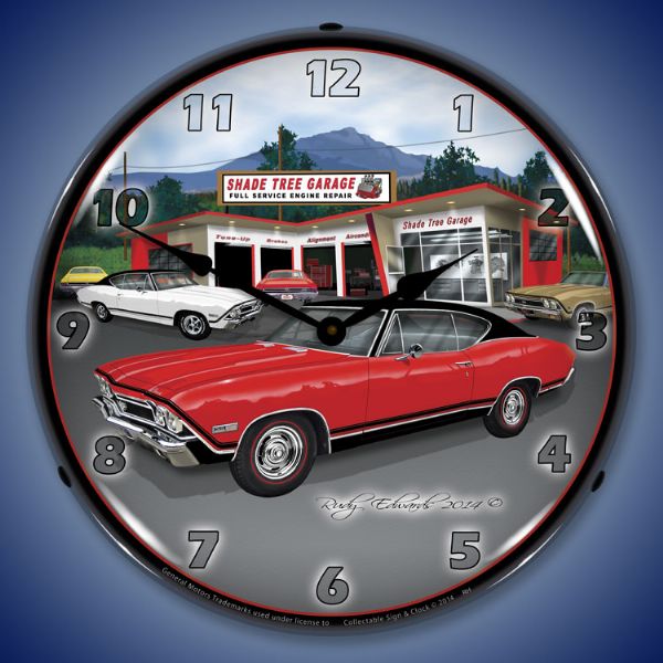 1968 SS Chevelle Lighted Clock