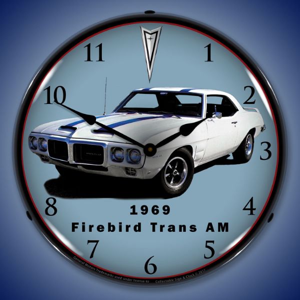 1969 Firebird Trans Am Lighted Clock