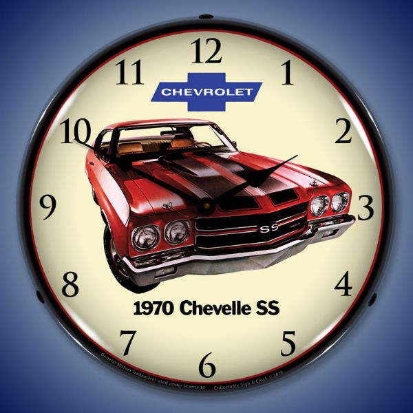 1970 SS Chevelle Lighted Clock
