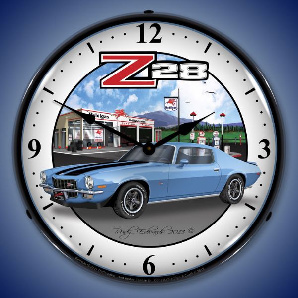 1970 Z28 Camaro Lighted Clock