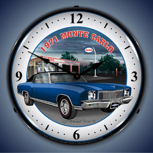 1971 Monte Carlo Lighted Clock