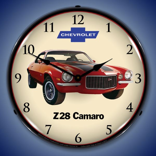 1972 Z28 Camaro Lighted Clock