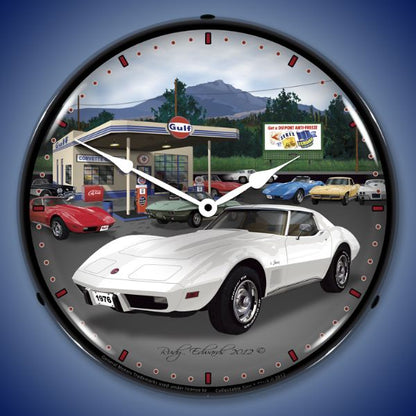 1976 Corvette Lighted Clock