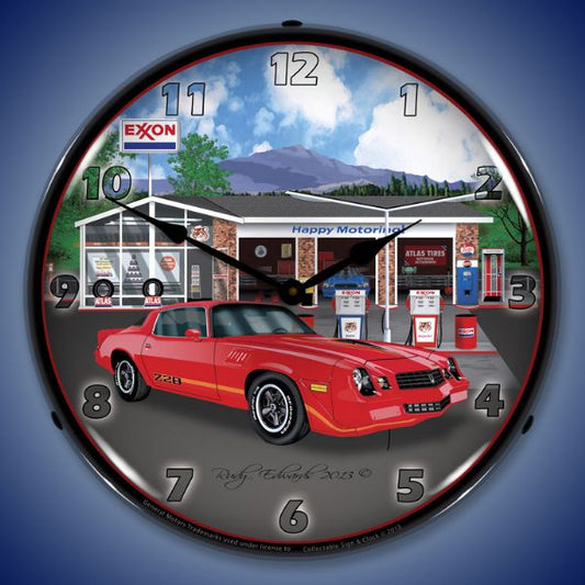 1979 Z28 Camaro Exxon Lighted Clock