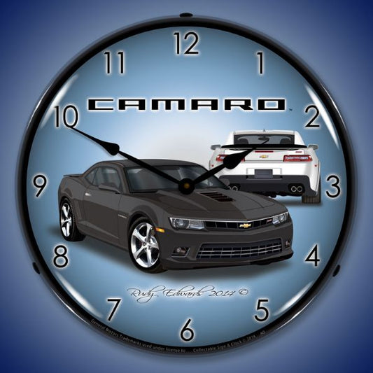 2014 SS Camaro Ashen Grey Lighted Clock