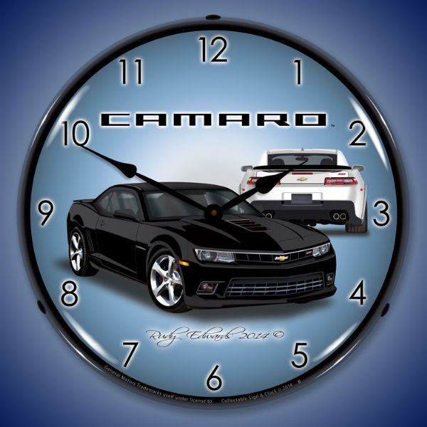 2014 SS Camaro Black Lighted Clock