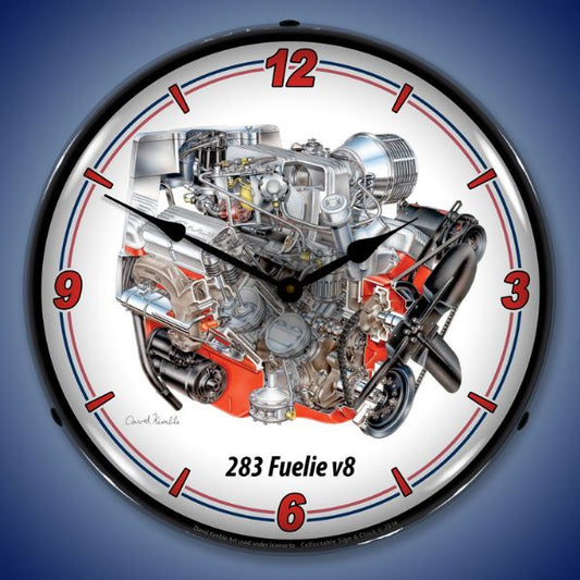 283 Fuelie v8 Lighted Clock