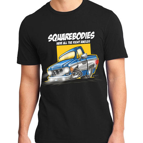 Squarebodies, All The Right Angles Blue Shirt