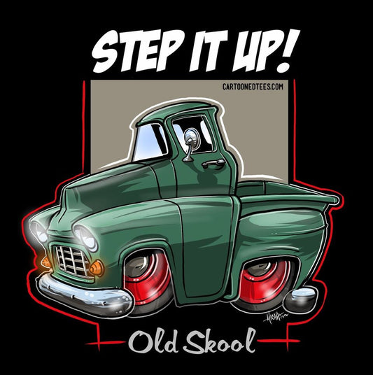 '55 Step it Up Green Shirt