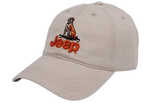 Jeep Dogs Premium Chino Twill - Khaki Hat