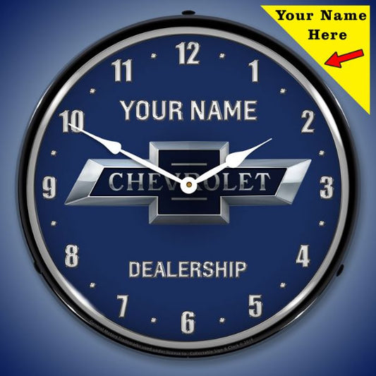 Add Your Name - Bowtie 100th Anniversary Lighted Clock