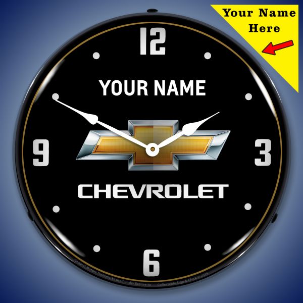 Add Your Name - Chevrolet Lighted Clock