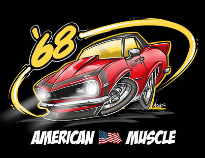 American Muscle '68 Shirt - 2 Car colors available