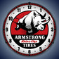 Armstrong Tire Lighted Clock
