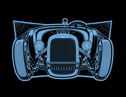 Infant Blue Rat Rod Onesie