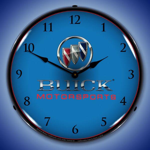 Buick Motorsports Lighted Clock