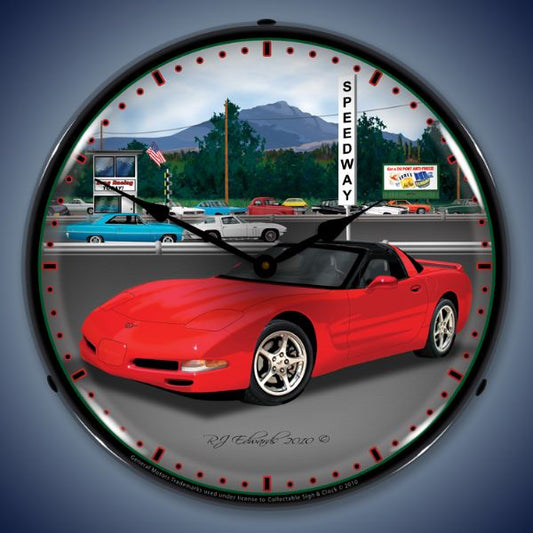 C5 Corvette Raceway Lighted Clock