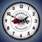 C1 Corvette Logo Lighted Clock