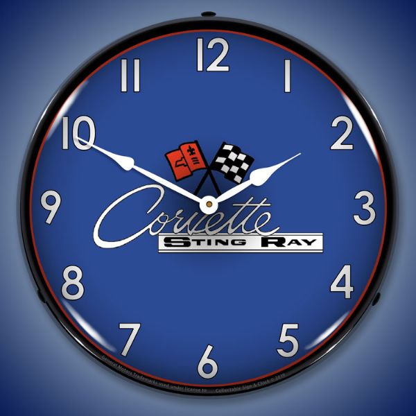 C2 Corvette Lighted Clock