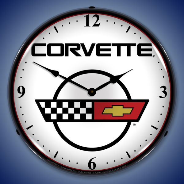 C4 Corvette 2 Lighted Clock