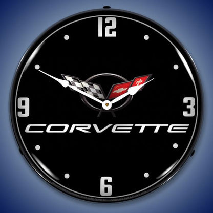 C5 Corvette Black Tie Lighted Clock