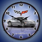 C6 Corvette Blade Silver Lighted Clock