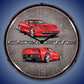 C7 Corvette Torch Red Lighted Clock