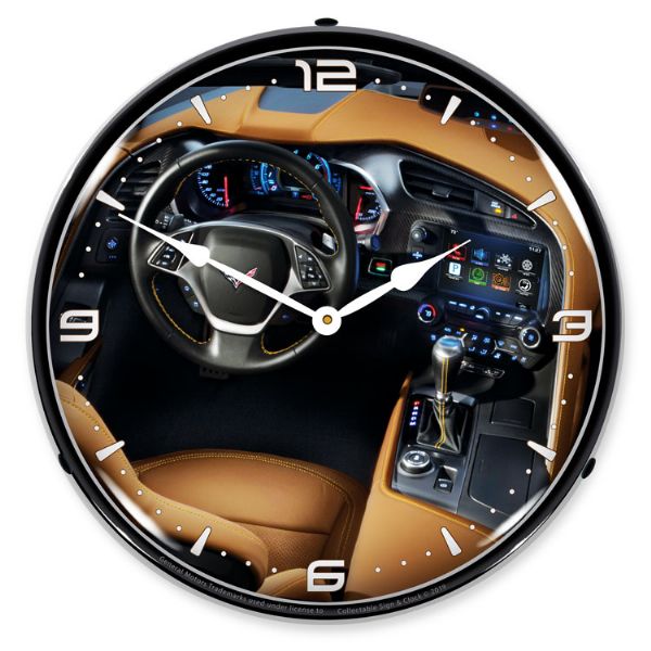 C7 Corvette Dash LED Lighted Clock