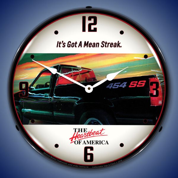 Chevrolet 454 SS Truck Lighted Clock