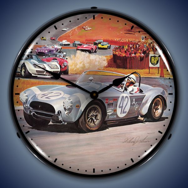 Cobra Race Lighted Clock