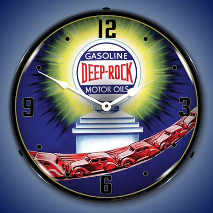 Deep Rock Motor Oil Lighted Clock
